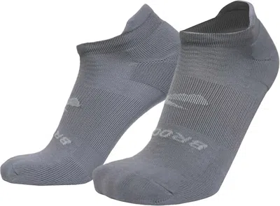 Brooks Men's Run In No Show Socks In Asphalt Grey In Gray
