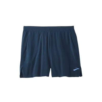 Brooks Men's Run Within 7" Short In Indigo Rush In Multi