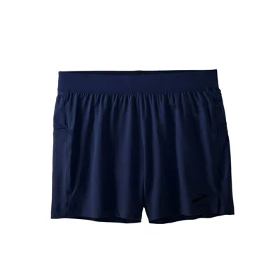 Brooks Men's Sherpa 5" Short In Navy In Blue