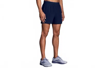 Brooks Men's Sherpa 5" Short In Navy In Blue