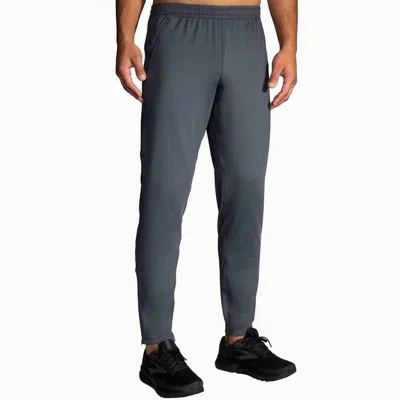Brooks Men's Spartan Pants 2.0 In Asphalt In Gray