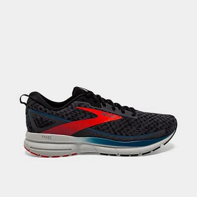 Brooks Men's Trace 3 Running Shoes In Blackened Pearl/red/blue