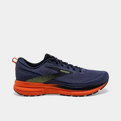 Brooks Men's Trace 3 Running Shoes In Iris/red Orange/sulphur
