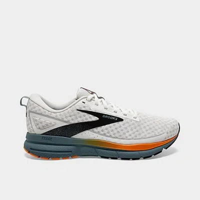 Brooks Men's Trace 3 Running Shoes In White/orange/goblin Blue