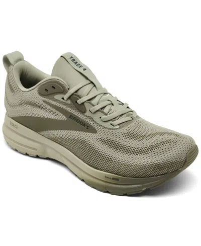 Brooks Men's Trace 4 Running Sneakers From Finish Line In Gray
