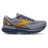 Brooks Mens  Adrenaline Gts 23 In Grey/crown Blue/orange