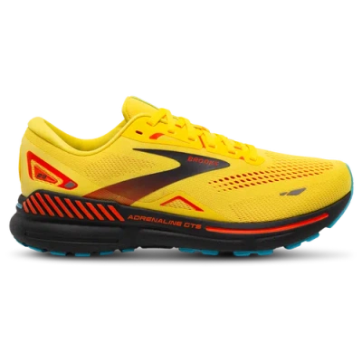 Brooks Mens  Adrenaline Gts 23 In Yellow/ Foraged Iron/ Orange