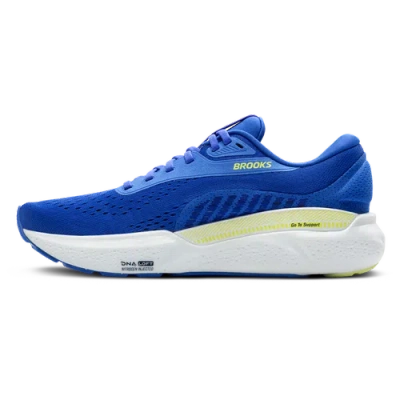 Brooks Mens  Adrenaline Gts 24 In Cobalt/neon Yellow/peacoat