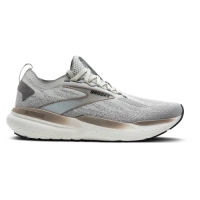 Brooks Mens  Glycerin Stealthfit 21 In Grey/frost Grey/champagne