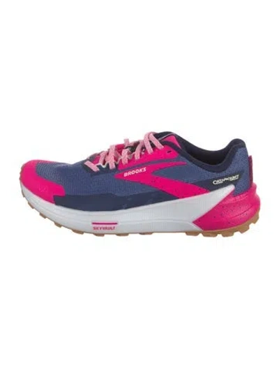 Pre-owned Brooks Mesh Colorblock Pattern Athletic Sneakers In Blue/pink