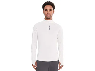 Brooks Momentum Thermal 1/2 Zip Men's Sweatshirt Bone: Lg, Polyester/spandex In White