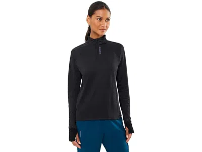 Brooks Momentum Thermal 1/4 Zip Women's Sweatshirt Black: Sm (women's 4-6)