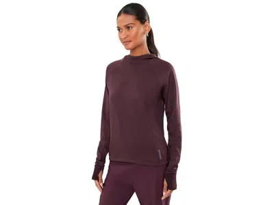 Brooks Momentum Thermal Hoodie Women's Sweatshirt Cocoa: Md (women's 8-10), Polyester/spandex
