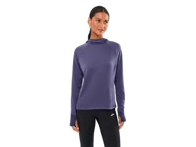 Brooks Momentum Thermal Hoodie Women's Sweatshirt Nightfall: Xl (women's 16-18), Polyester/spandex