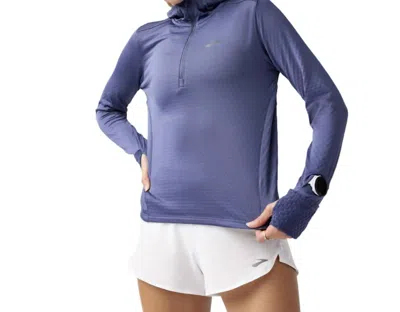 Brooks Notch Thermal Hoodie 3.0 In Nightshadow In Blue