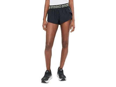 Brooks Pr Elite Split Shorts In Black