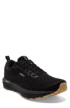 Brooks Revel 6 Hybrid Running Shoe In Black/ Cream/ Biscuit