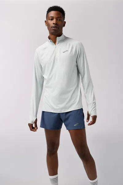 Brooks Running Men's Dash 1/4 Zip 3.0 In White