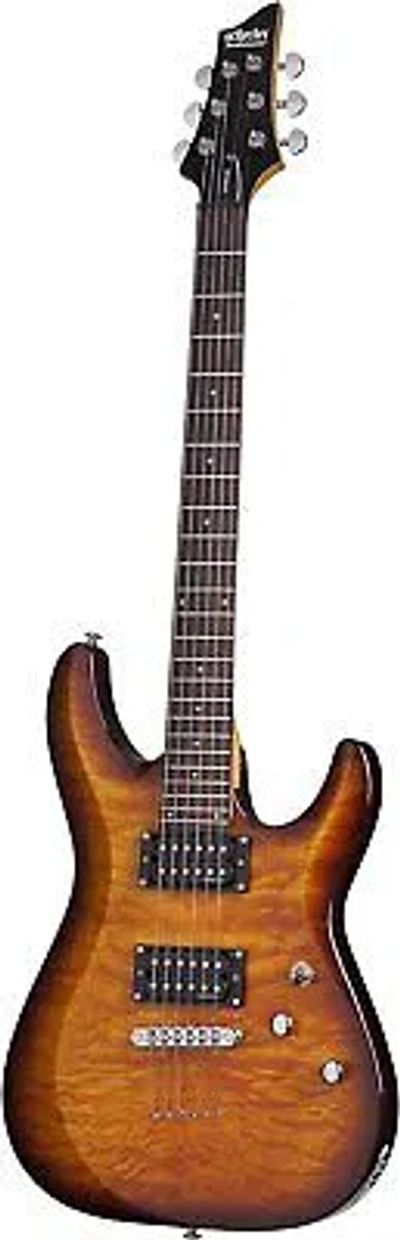 Pre-owned Brooks Schecter C-6 Plus Vsb Solid-body Electric Guitar, Vsb In Multicolor