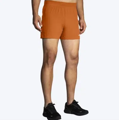 Brooks Sherpa 5" Short In Autumnal In Brown