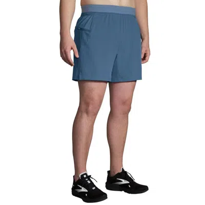 Brooks Sherpa 7" 2-in-1 Shorts In Dusk Dawn In Blue