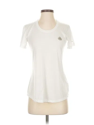 Pre-owned Brooks Short Sleeve T-shirt In White