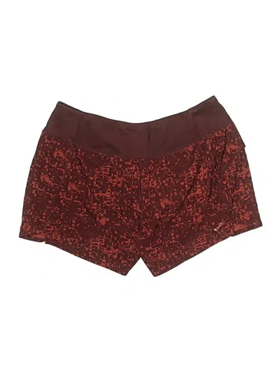 Pre-owned Brooks Shorts In Burgundy