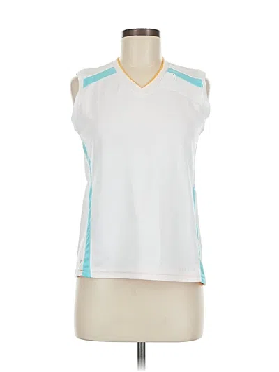 Pre-owned Brooks Sleeveless T-shirt In White