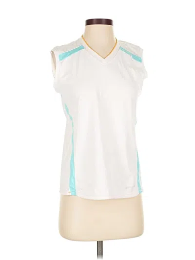 Pre-owned Brooks Sleeveless T-shirt In White