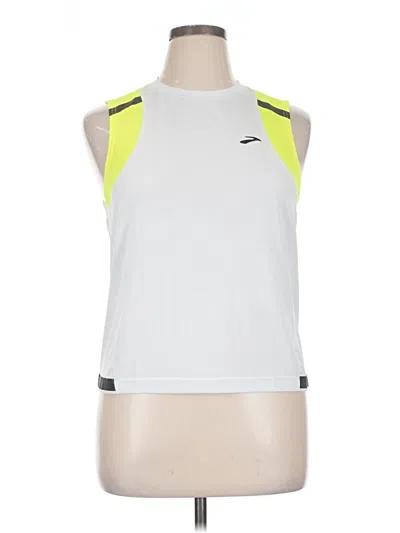 Pre-owned Brooks Sleeveless T-shirt In White