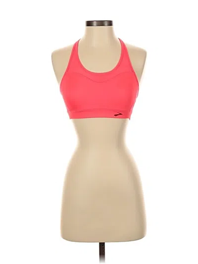 Pre-owned Brooks Sports Bra In Pink