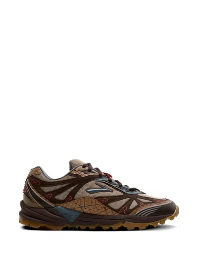 Brooks Staple X Cascadia 1 Low-top Sneakers In Brown