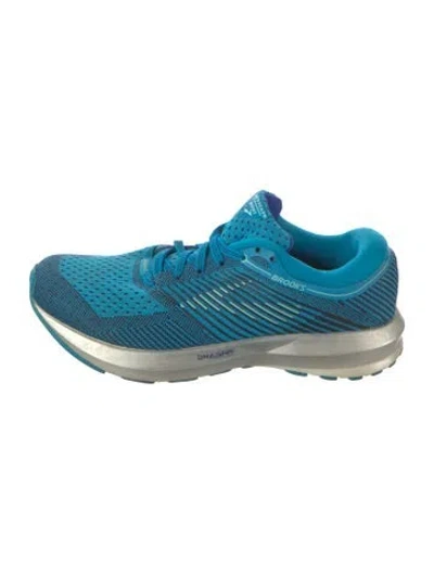 Pre-owned Brooks Striped Sneakers In Blue