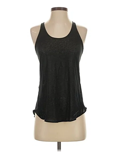 Pre-owned Brooks Tank Top Black Halter Neckline Tops