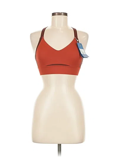 Pre-owned Brooks Tank Top Orange Halter Neckline Tops