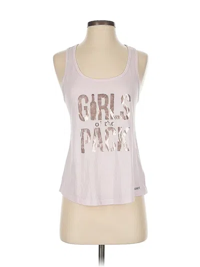 Pre-owned Brooks Tank Top Pink Halter Neckline Tops