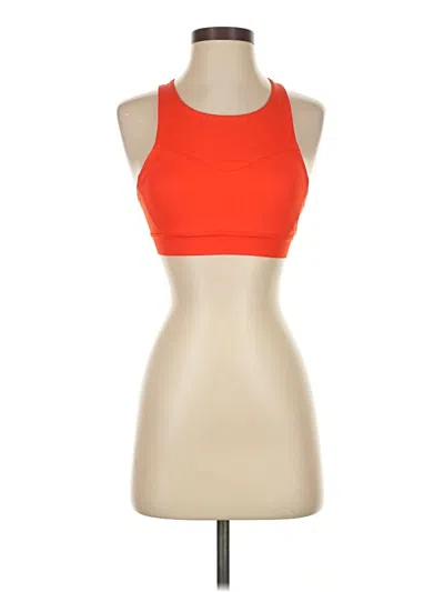 Pre-owned Brooks Tank Top Red Halter Neckline Tops