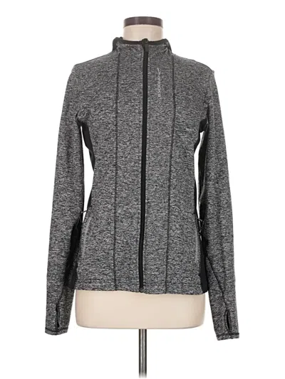 Pre-owned Brooks Track Jacket In Gray