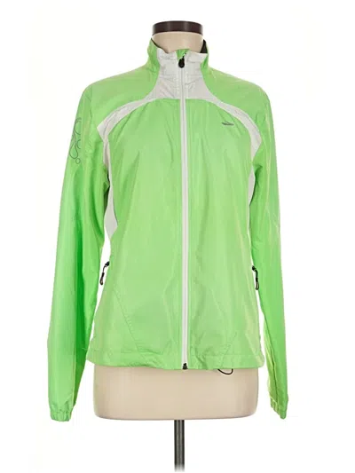 Pre-owned Brooks Track Jacket In Green