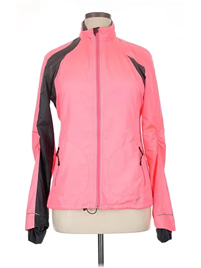 Pre-owned Brooks Track Jacket In Pink