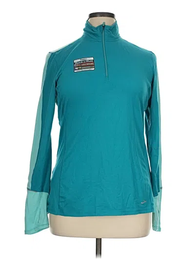Pre-owned Brooks Track Jacket In Teal