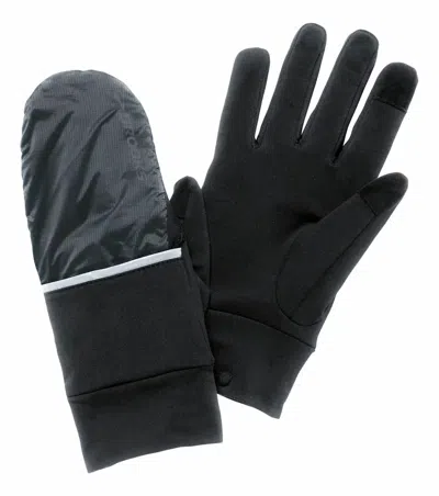 Brooks Unisex Drift Running Glove In Black/asphalt