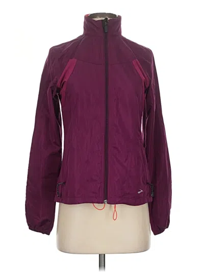 Pre-owned Brooks Windbreaker Jacket In Purple