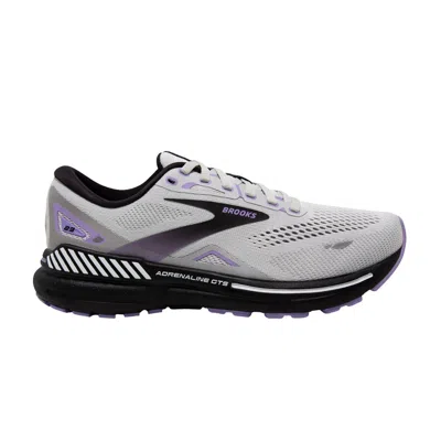 Pre-owned Brooks Wmns Adrenaline Gts 23 2e Wide 'grey Purple' | Women's Size 7 In Gray