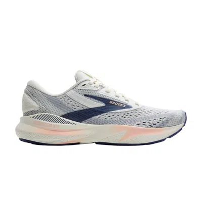 Pre-owned Brooks Wmns Adrenaline Gts 24 'grey Blue Ribbon Peach' | Women's Size 6 In Gray
