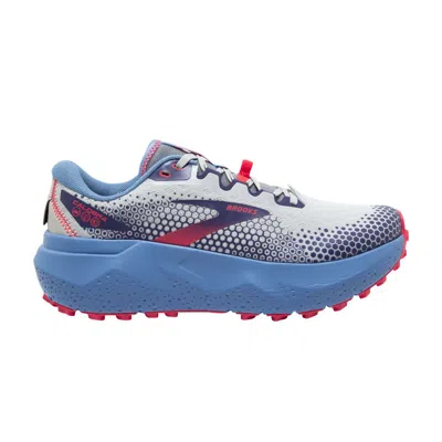 Pre-owned Brooks Wmns Caldera 6 'oyster Blissful Blue' In White