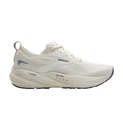 Pre-owned Brooks Wmns Glycerin 22 'bluewash' | Cream | Women's Size 10 In White