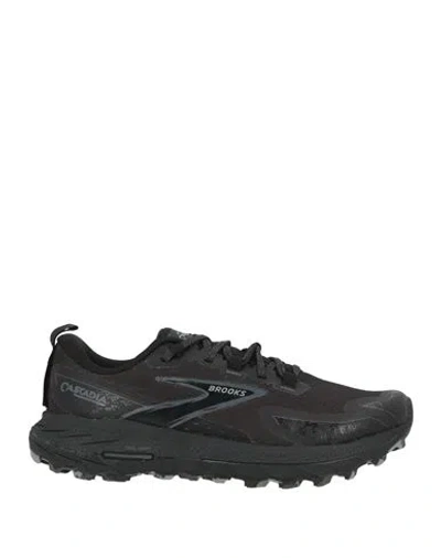 Brooks Woman Sneakers Black Size 8 Textile Fibers