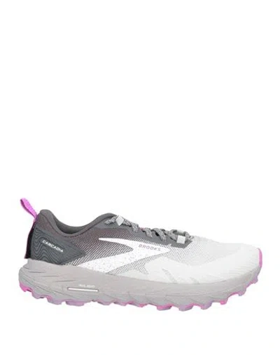 Brooks Woman Sneakers Light Grey Size 6.5 Textile Fibers