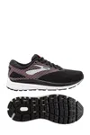 BROOKS WOMEN'S ADDICTION 14 RUNNING SHOES - 2E/EXTRA WIDE WIDTH IN BLACK/HOT PINK/SILVER